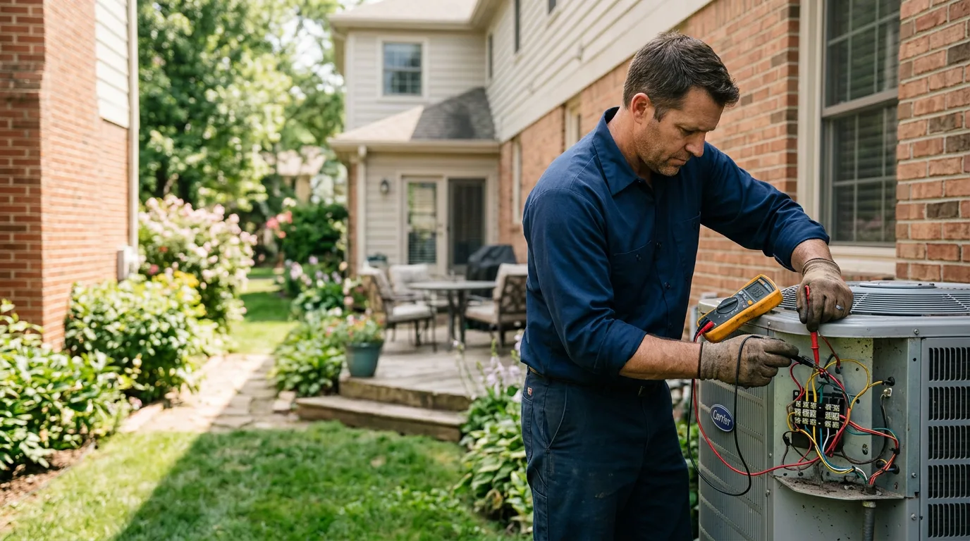 HVAC technician working near Goodell, IA